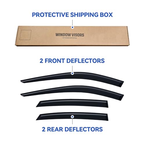 Window Visors Rain Guards for 2021 2022 2023 2024 Toyota Venza (2021-2024 Toyota Venza)