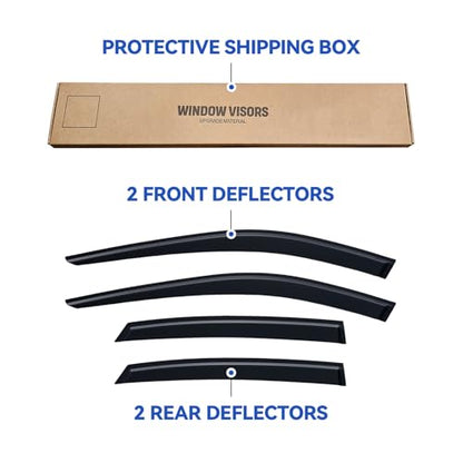 Window Visors Rain Guards for 2021 2022 2023 2024 Toyota Venza (2021-2024 Toyota Venza)