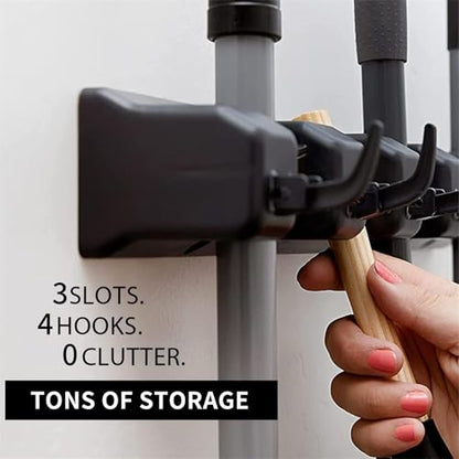 Broom and Mop Holder Wall Mount