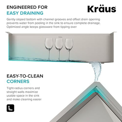Stainless Steel 45 in Undermount Kitchen Sink KWU120 (Stainless Steel / 45 inch / Sink)