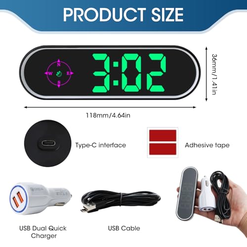 GPS Digital Speedometer for Car MPH (Colorful Digital Speedometer)