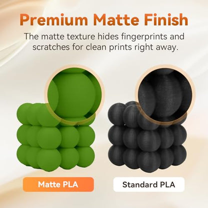 PLA Filament 1.75mm + (Matte Green)