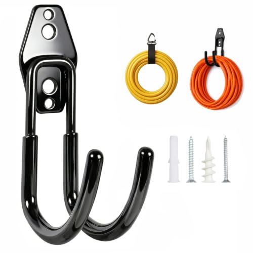 Garage Hanging Hooks Wall Mount (Black 1 Pcs)