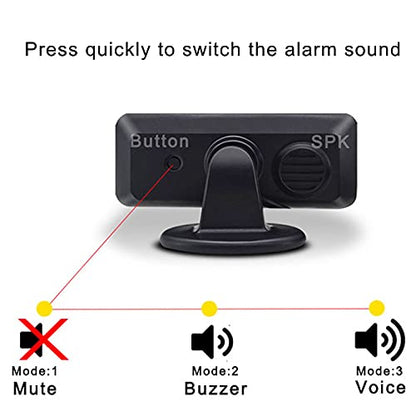 Car Parking Sensors Kit Reverse Radar parktronic System Auto Electronics Vehicle Back Assistant Reverse 8 Sensor (Red)