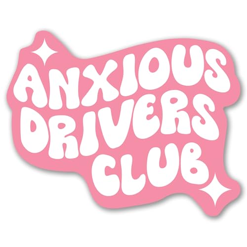 Anxious Drivers Club 4x5 Inches Funny Car Magnet (Anxious Drivers Club)