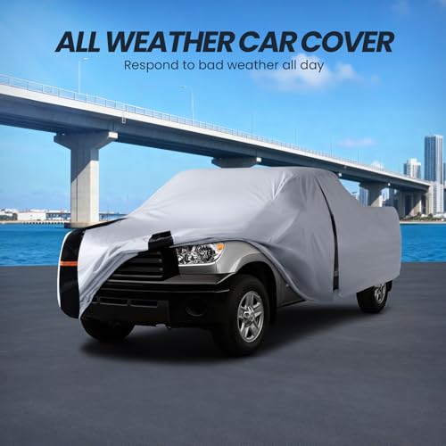 Multi Layer Toyota Tundra Truck Cover (W.Fit Tundra(1999-2021) Access/Extended Cab SB / White Truck Cover)