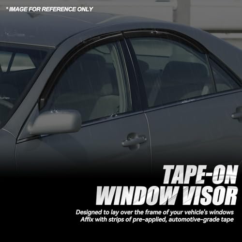 4PCS Tape On Window Visors for 2002 (02-06 Toyota Camry)