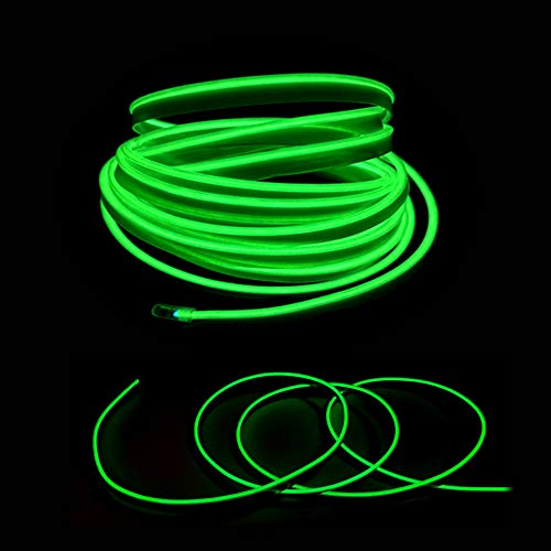 El Wire Green Interior Car LED Strip Lights (Green / 5 M)