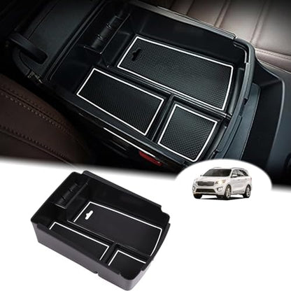 Car Armrest Box Storage Box Compatible with Kia Sorento 2016 2017 2018 2019 2020 (Armrest Box Storage Box)