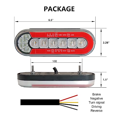 T012 Trailer Lights w (Red/White/Yellow)