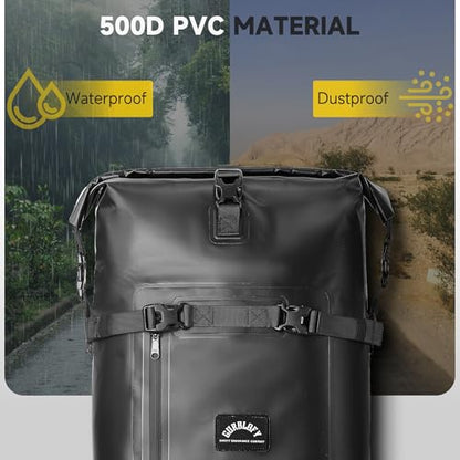 Motorcycle Tail Bag (Classic Black / 30L)