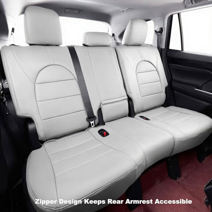 Camry Car Seat Covers Custom Fit for Toyota 2025 2026 Camry (Leatherette(Gray) / 2025-2026 Camry Hybrid (Le Se))