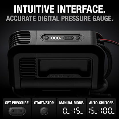 AIR20 47 LPM 12V Portable Tire Inflator & Air Compressor (100 PSI)
