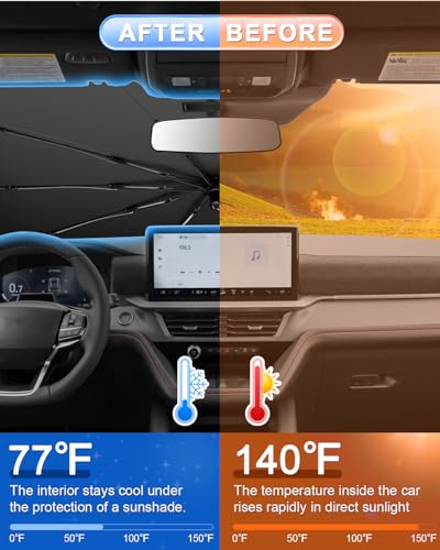 for 2026 2027 Ford Explorer Car Windshield Sun Shade Umbrella (2020-2027 Explorer)