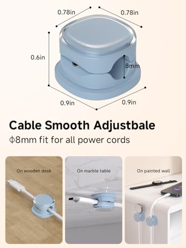 Magnetic Cable Clips (9-PCS Blue)