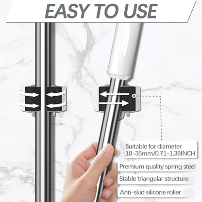 Broom Holder Wall Mount 30 Pack (30 / Matte Black)