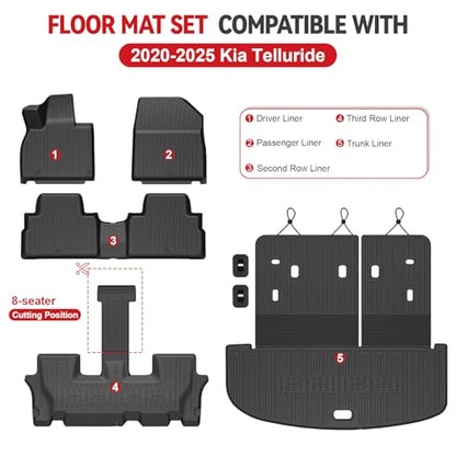 Floor Mats for 2020 (For Kia Telluride | 2020-2025)