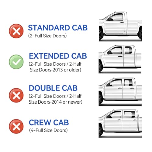 Window Visors Rain Guards for 1995 (1995-2004 Toyota Tacoma Access)