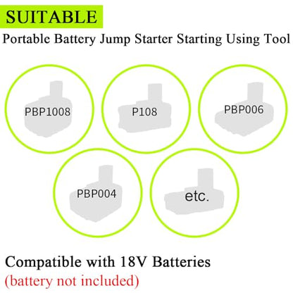 Jumper Cables Adapter Compatible with Ryo.bi 18V Batteries 8AWG 2FT (2FT)