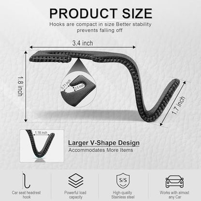 Headrest Hook for Car (Leather)