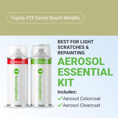 Car Paint Touch Up Spray Kit (Aerosol Spray - Essential Kit / Sandy Beach Metallic)