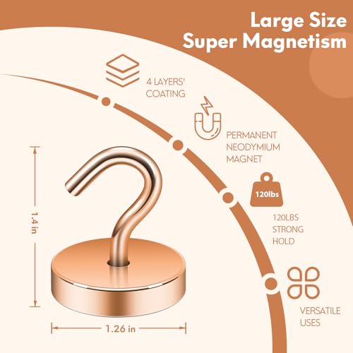 Magnetic Hooks Steel Tube Design for Cruise (Bronze / 130lb Magnetic Hooks)