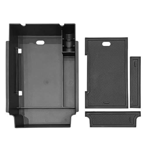 Compatible with Subaru Crosstrek Impreza 2024 2025 Center Console Armrest Storage Box ABS Tray Insert Organizer Glove Pallet Phone Holder (for Crosstrek Impreza 2024-2025)