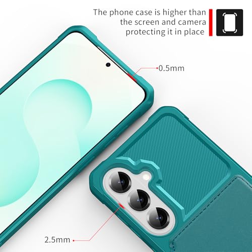 For Samsung Galaxy S26 Plus Card Holder Case (Green / Galaxy S26 Plus)