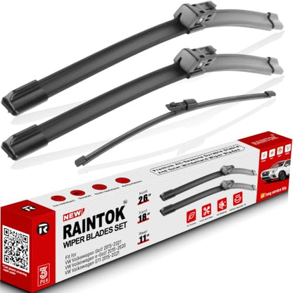 Windshield Wiper Blades Replacement for VW Volkswagen Golf GTI 2015 (26"/18"/11")