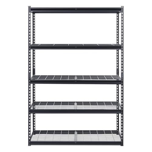 Storage Shelves (Black / 24" D x 48" W x 72" H)