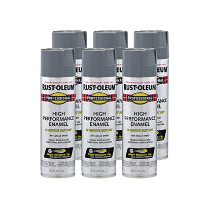 7587838 6PK Professional High Performance Enamel Spray Paint (Gloss Dark Machine Gray / 15 Ounce (Pack of 6))