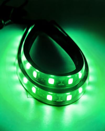 12V Led Light Strip for Car Motorcycle Golf Cart 12.5In Green 4Pack (Green Led Strip)