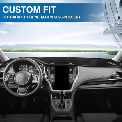 Black Dash Cover Mat for Subaru Outback 2020 (Outback 20-25(black))