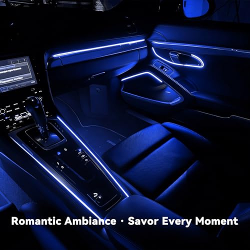 EL Wire Interior Car LED Strip Lights (Blue)