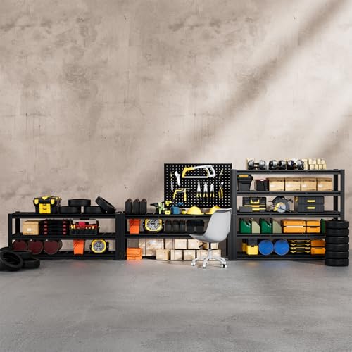5 Tier 60" W x 20" D x 72" H Garage Shelving 30000LBS Heavy Duty Adjustable Storage Shelves Basement Industrial Shelving Units