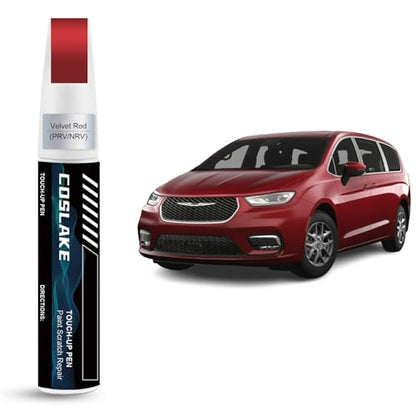 Car Touch Up Paint (Velvet Red(PRV/NRV) for 2023 Pacifica/2023 Pacifica Plug-in Hybrid/2024 Voyager/2023 Voyager)