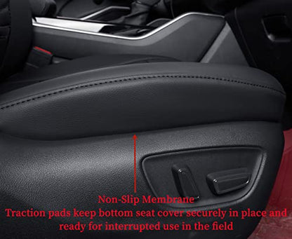 Car Seat Covers for Toyota 2018 (Leatherette(Black) / 2018-2024 Camry L LE SE SE Nightshade)
