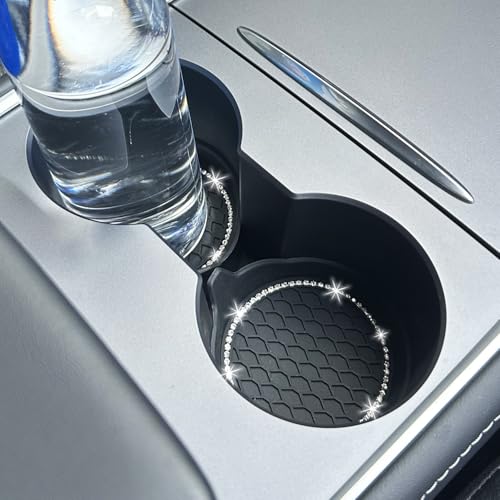 4pcs Bling Car Cup Holder Coaster (New Grey / 4pcs)