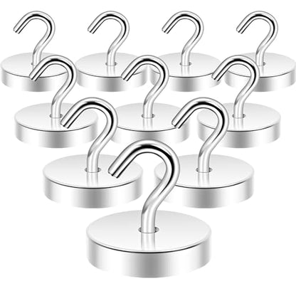 Magnetic Hooks Steel Tube Design for Cruise (Silver / 100lb Magnetic Hooks)
