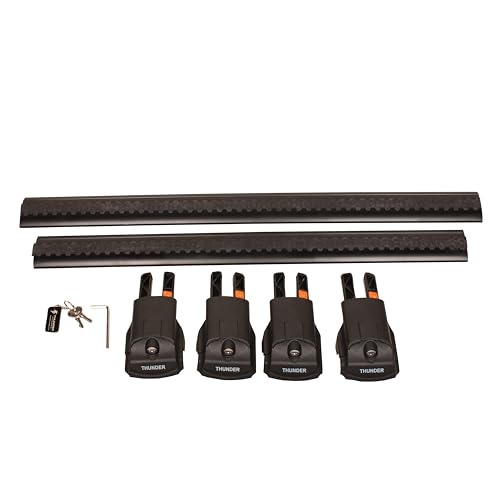 Catch USA Car Roof Rack Cross Bars for Subaru Outback Wilderness with Lock 2021 2022 2023 Aluminum Cross Bar for Rooftop Cargo Carrier Luggage Kayak Canoe Bike Snowboard (BLACK)