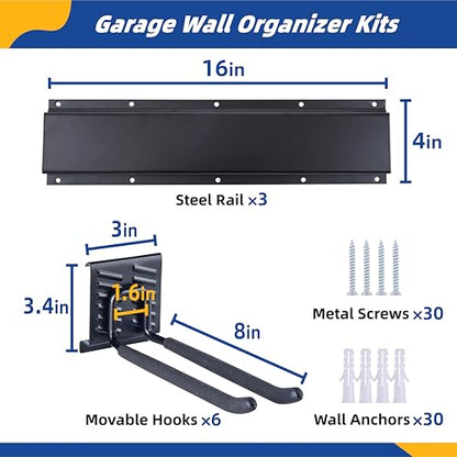 Garage Tool Organizer Wall Mount (48inch)
