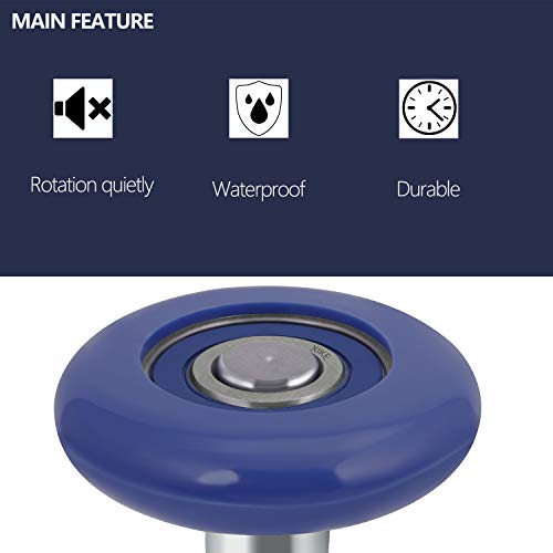Blue 2" Nylon Garage Door Roller (12 Pack / Blue)