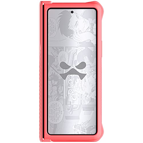 EXEC Wallet Galaxy Z Fold4 Case for Women with Detachable Magnetic Card Holder and Hinge Protection Supports Wireless Charging Phone Cover Designed for 2022 Samsung Galaxy ZFold4 (Galaxy Z Fold 4 / Pink)