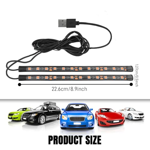 Car LED Strip Light (Orange / USB)
