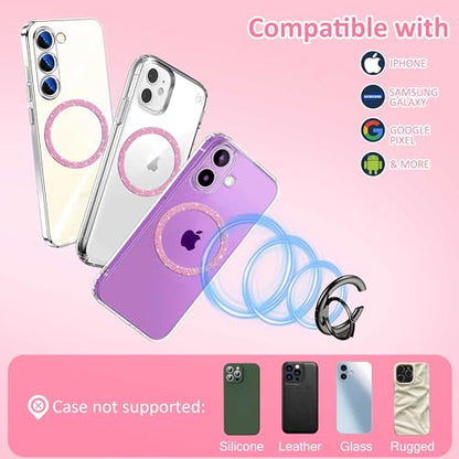 Universal Metal Rings for Magsafe (4 Pink)