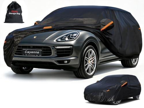 7 Layers SUV Car Cover Custom Fit for Porsche Cayenne (PE-Black / Custom Fit Porsche Cayenne)