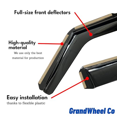 Window Deflectors Smoke Tinted in (For Murano 15-24)