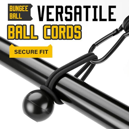 Bungee Cords with Hooks (Black / 12-Pack Assortment - Black)