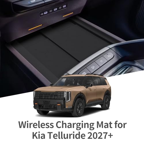 Center Console Wireless Charging Mat for Kia Telluride 2027 (Wireless Charging Mat)