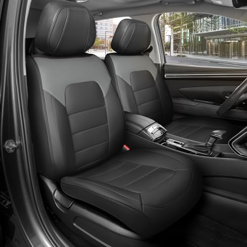 Curated Slate Ridge Napa Leather Seat Covers for Cars & SUVs (Slate Ridge / Front Seats)